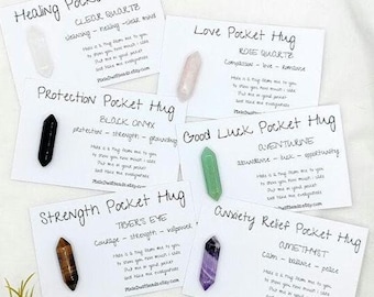 Crystal Pocket Hug Thoughtful Gift Thinking of you gift Crystal Gift Gemstone support Crystals Crystal for good luck/love/protection