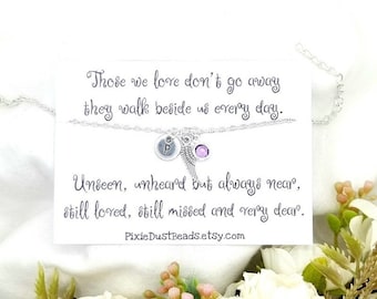 Pulsera de ángel guardián, pulsera conmemorativa, pulsera de ángel, joyería de plumas, joyería conmemorativa, regalo de ángel, en memoria, regalo conmemorativo, ángel