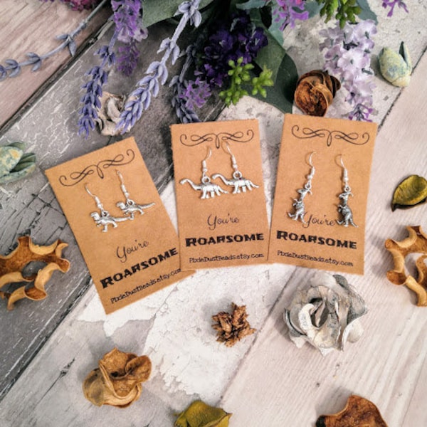 Dinosaur Earrings Dinosaur jewelry Dino earrings Dinosaur Dinosaur jewellery Dinosaur party Dinosaur gift Dino Fun earring Dinosaur birthday