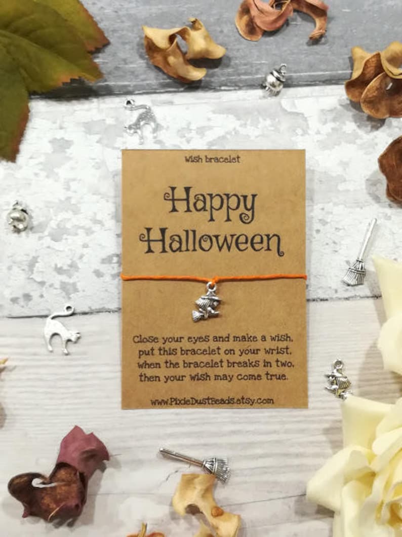 Happy Halloween Wish Bracelet Halloween Wish Bracelet | Etsy
