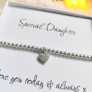Daughter Bracelet Gift for Daughter Daughter Daugther gift Daughter birthday gift silver bracelet