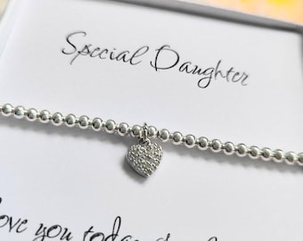 Daughter Bracelet Gift for Daughter Daughter Daugther gift Daughter birthday gift silver bracelet