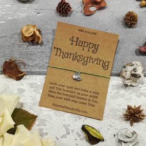 Thanksgiving, Happy Thanksgiving, Thanksgiving Wish Bracelet, Thanksgiving Jewelry, Thanksgiving Gift, Thanksgiving Holiday, Fall Jewelry image 4