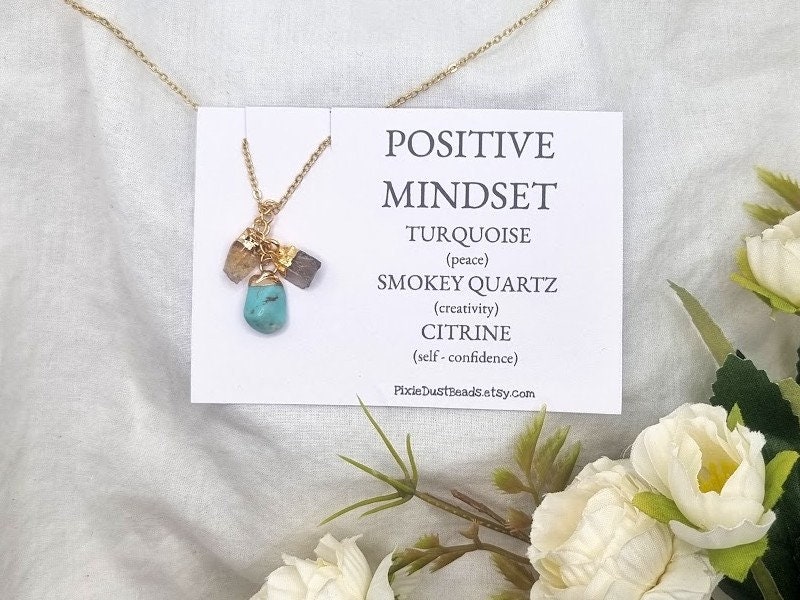 Positivity stone necklace store