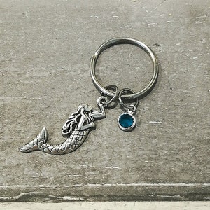 Mermaid Key Ring, Mermaid Keychain, Sea Life Keyring, Personalised ...
