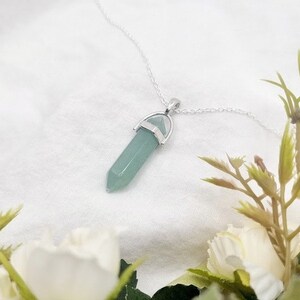 Aventurine necklace Crystal necklace crystal necklace Aventurine pendant Gemstone necklace Aventurine crystal Protection necklace Good Luck