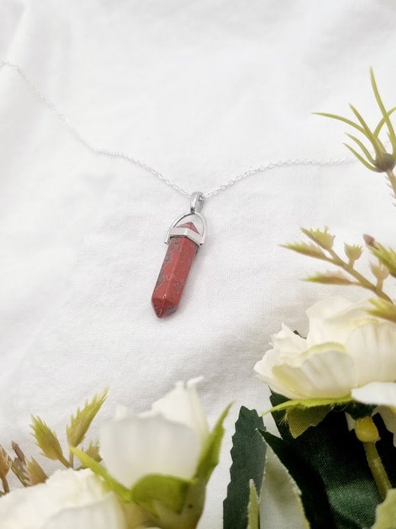 Jasper crystal sales necklace