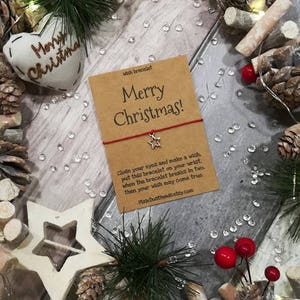 Buon Bracciale dei Desideri di Natale, Bracciale dei Desideri di Natale, Regalo di Natale, Auguri di Natale, Buon Natale, Regalo di Natale, Regalo di Natale, Natale