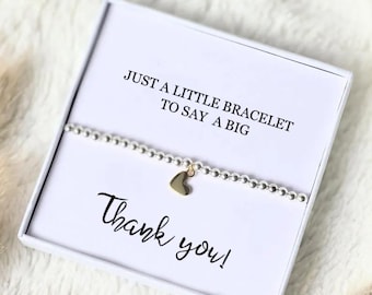 Ein kleines Armband Dankeschön Silberarmband sagen