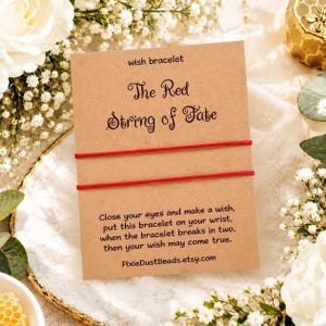 The Red String of Fate Red string bracelet Red bracelet red string bracelet Lucky red bracelet Red thread bracelet Red cord gift