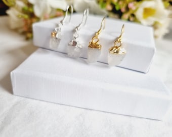 Moonstone Earrings moonstone jewelry rainbow moonstone raw moonstone stone earring aw moonstone drop earrings gemstone jewelry