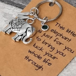 Large Lucky Elephant Keychain, Elephant Keyring, Lucky Elephant, Elephant, Elephant Gift, Elephant Charm, elephant lover, elephant accessory