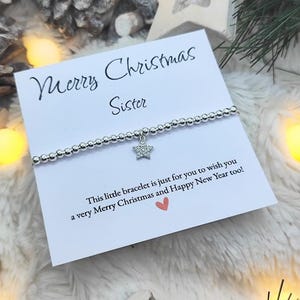Kerstarmband voor zus voor een speciale zus Kerstcadeau voor zus zus armband cadeau zus grote zus zusje
