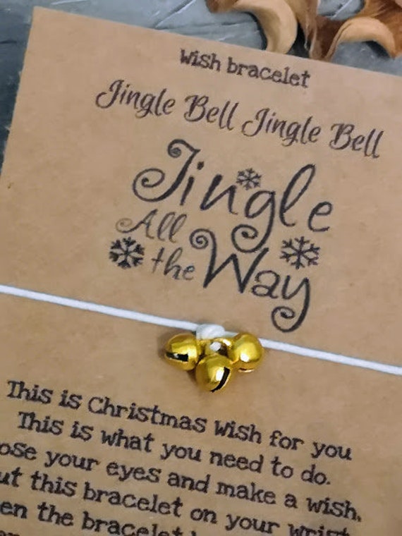 Wish Bracelet, Gnome Christmas Bracelet, Christmas Wish, Christmas Gift, Under  10 Dollars 