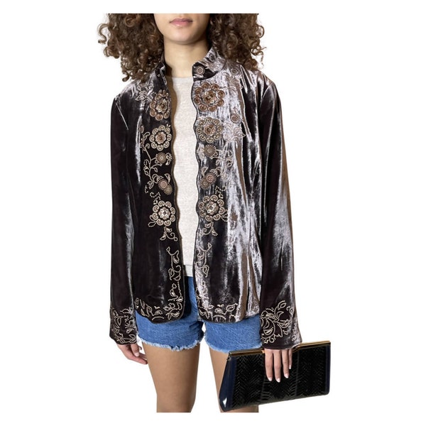 Embroidered Velvet Etsy UK