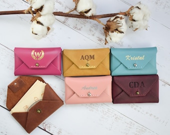 Tarjetero de cuero para tarjetas de visita/cartera para tarjetas de visita de Ucrania