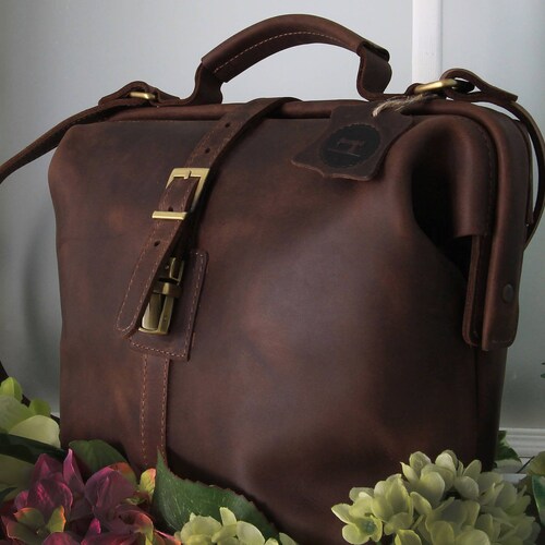 Doctor Bag Purse Leather Doctor Bag for Women Doctor Bag Etsy