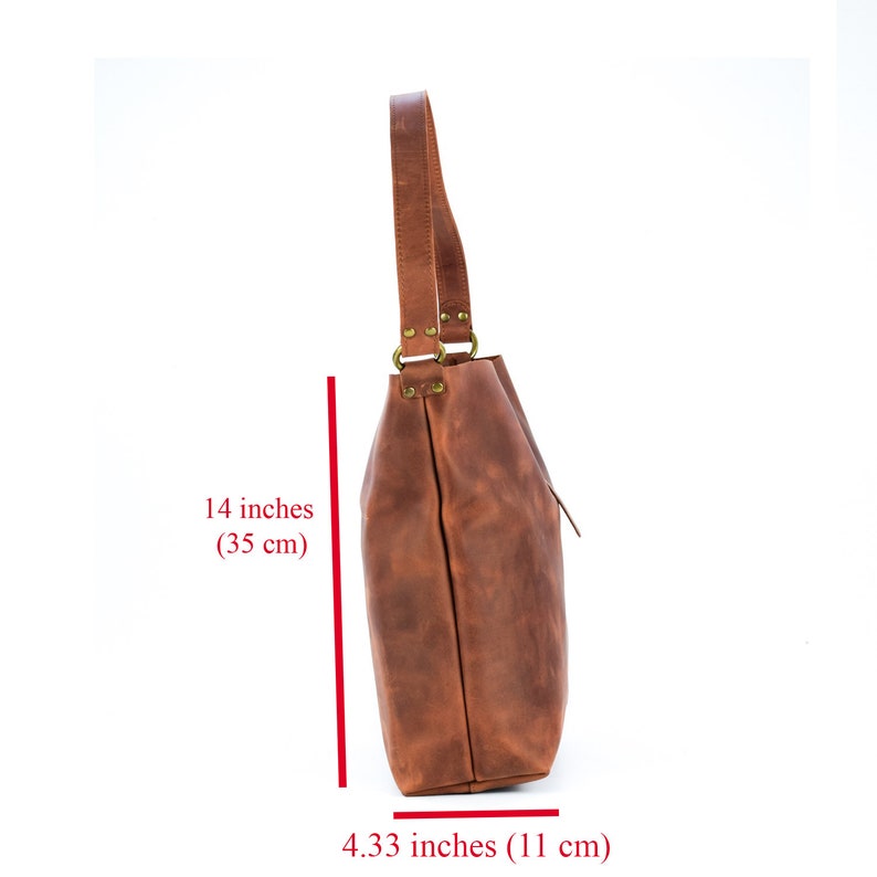 Leather tote bag for womanLeather bucket bagShoulder /& Crossbody pursePERSONALIZED6 colorsLeather Crazy horse