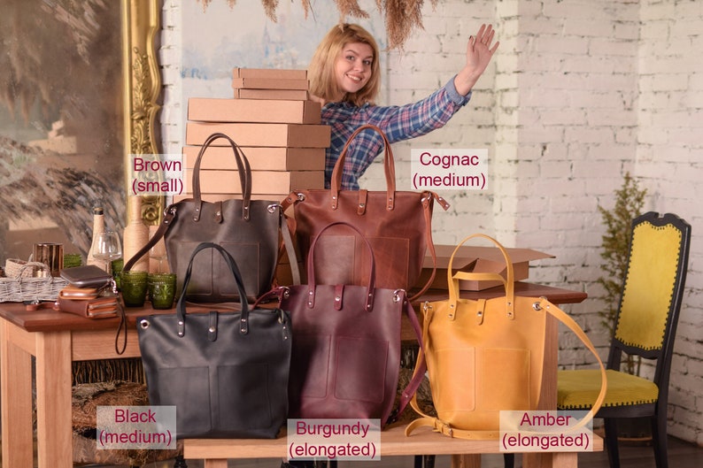 Monogram bags women Leather purse crossbody bag women gifts Black leather tote bag with pockets CROSSBODY leather Tote bag with zipper