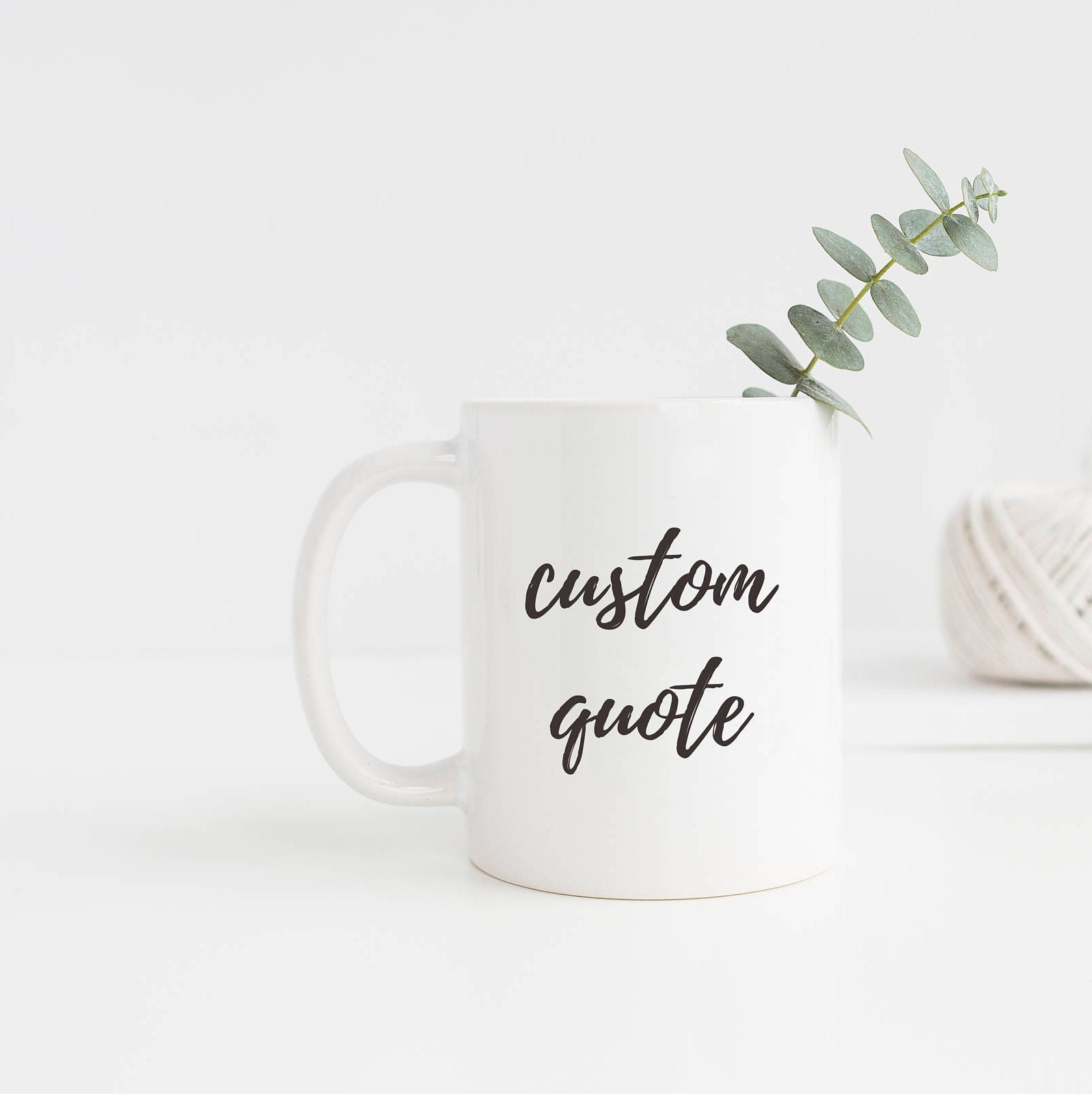 Personalised Calligraphy Mugs Coffee Mug with Writing Coffee Etsy