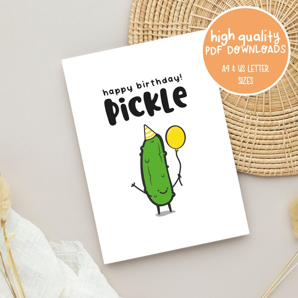 Pickle Card - Etsy