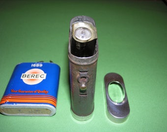 Vintage Flashlight with old berec battery.
