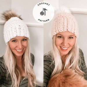 Crochet Hat Pattern - The Ash Beanie Crochet pattern, Crochet hat pattern, toque crochet pattern