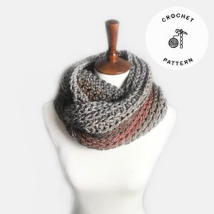 Crochet Pattern - Faux knit scarf