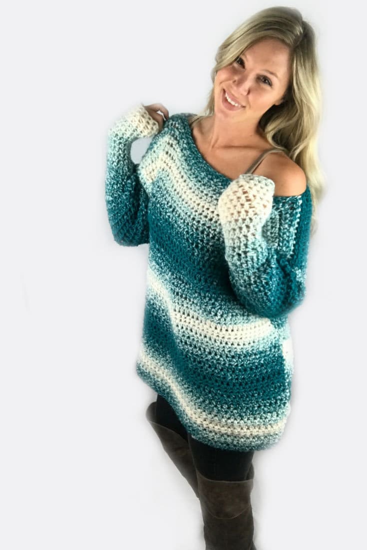 40 Oversized Sweater Crochet Patterns for Cozy Layering and Everyday Style 6 Comfy & Cozy Oversized Crochet Sweater