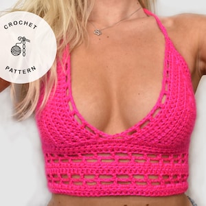 Crop Top Crochet Pattern, Top Pattern, Crochet Top, Crochet croptop, Crochet swim, Crochet swim pattern, Swim top, Swim top pattern