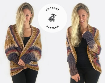 Crochet Pattern - Essentially Fall Cardigan