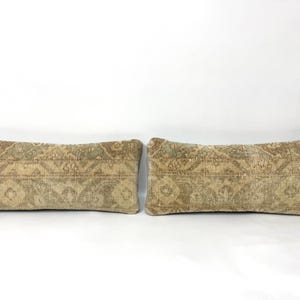 8 X 20 Pair Pillows, Carpet Rug Pillows, Pair Cushion Covers, Decorative Chair Pillow, Turkish Carpet Pillow, Matching Pillows