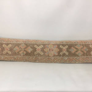 Bedding Pillow, Wool Handwoven Pillow, Extra Long Lumbar Pillow Cover, 9&quot; X 41&quot; Inches Oriental Turkish Handcrafted Long Lumbar Pillow Case