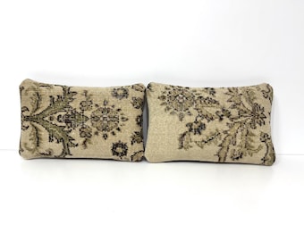 Almofada lombar bege para cadeira, almofada boho para banco 10x16