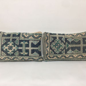 Copricuscino, cuscino tappeto, cuscino Oushak, cuscino tappeto, cuscino Boho, coppia di cuscini, cuscino decorativo, cuscino sedia, cuscino piccolo, arredamento fattoria