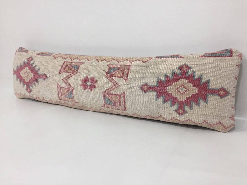 Pillow Cover Turkish Lumbar Cover Narrow Kissen Housse Coussin 8X29 Pillow Cover Lumbar Cover Kilim Lumbar Cover Lumbar Pillow Cover