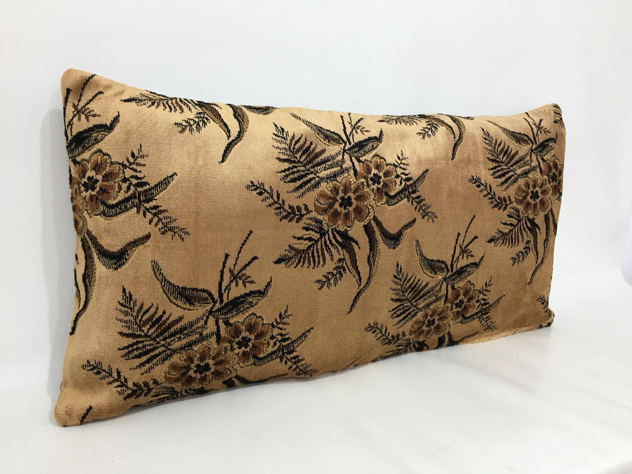 16 X 32 Velvet Pillow Cases Vintage Velvet Bed Etsy UK