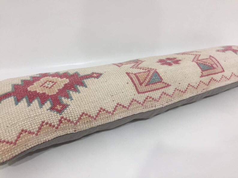 Pillow Cover Turkish Lumbar Cover Narrow Kissen Housse Coussin 8X29 Pillow Cover Lumbar Cover Kilim Lumbar Cover Lumbar Pillow Cover