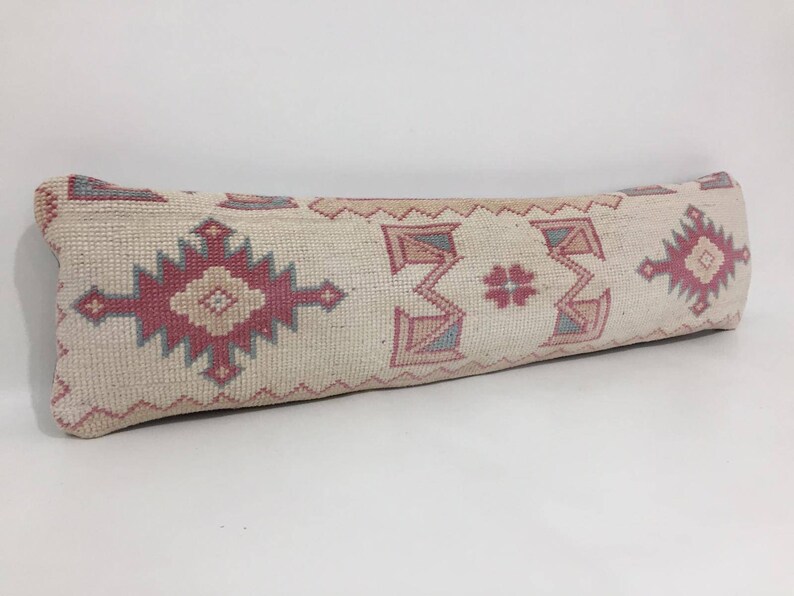 Pillow Cover Turkish Lumbar Cover Narrow Kissen Housse Coussin 8X29 Pillow Cover Lumbar Cover Kilim Lumbar Cover Lumbar Pillow Cover