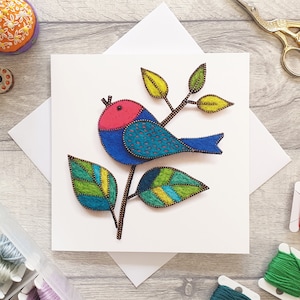 Carte de voeux Songbird avec enveloppe | Blanc à l'intérieur | Toute carte d'occasion | Anniversaire | Fête des mères | Pâques