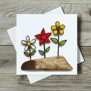 Flowers Greeting Cards Pack of 3 Birthday Card Multipack Card Bundle With Envelopes Blank inside Any Occasion image 3