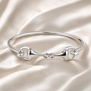 Snaffle Bit Armreif aus Sterlingsilber