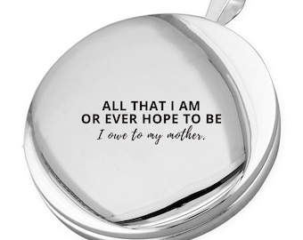 Silky Plain Round Sterling Silver Locket