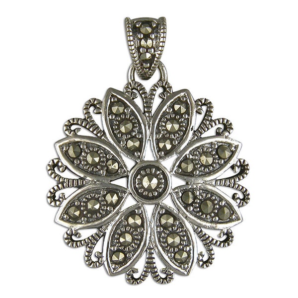 Marcasite Starburst Flower