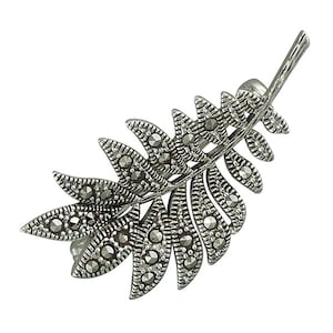 Marcasite Leaves in Sterling Silver Brooch