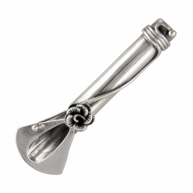 Silver lapel flower holder sale