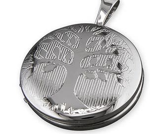 Round Tree of Life Sterling Silver Locket