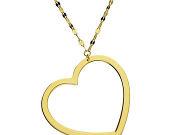 Decorative Chain with a Large Open Heart