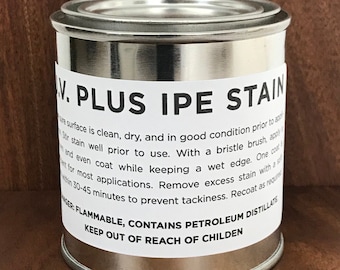 U.V. Plus Ipe Stain for Wooden Mailbox Doors - Natural Finish