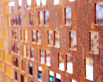 1/8" Hot Rolled Steel Square Fence Screen 24"X48"